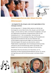 Flyer Sonntagschor