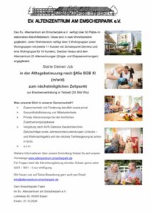 Stellenausschreibung Alltagsbegleitung 2